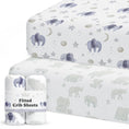 Load image into Gallery viewer, Scandinavian Elephant, Crib Sheets (2-Pack)