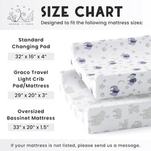 Load image into Gallery viewer, Scandinavian Galaxy and Elephant, Changing Pad Covers (2-Pack)