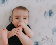 Load image into Gallery viewer, Scandinavian Galaxy and Elephants, Crib Sheets (2-Pack)