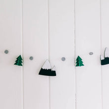 Load image into Gallery viewer, Starry Woodland Night, Baby Crib Mobile (Evergreen w/ Garland)