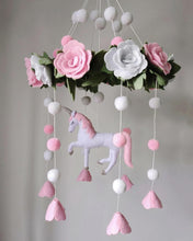 Load image into Gallery viewer, Unicorn, Baby Crib Mobile
