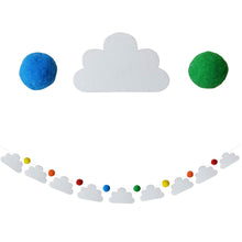 Load image into Gallery viewer, Rainbow Birds in the Clouds, Baby Crib Mobile