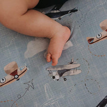 Load image into Gallery viewer, Watercolor Airplanes and Clouds, Changing Pad Covers (2-Pack)