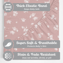 Load image into Gallery viewer, Antique Rose, Changing Pad Cover (2-Pack)