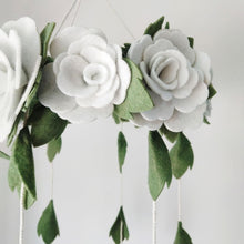 Load image into Gallery viewer, White Roses, Baby Crib Mobile