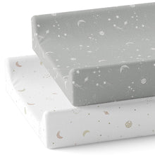 Load image into Gallery viewer, Galaxy, Moon and Stars, Changing Pad Cover (2-Pack)