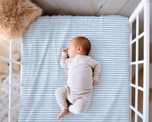 Load image into Gallery viewer, Airplanes in the Clouds, Baby Crib Sheets (2-Pack)