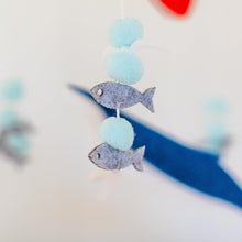 Load image into Gallery viewer, Whale, Sailboat and Ocean, Baby Crib Mobile