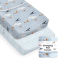 Load image into Gallery viewer, Airplanes in the Clouds, Changing Pad Covers (2-Pack)