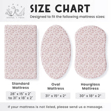 Load image into Gallery viewer, Antique Rose, Bassinet Sheets (2-Pack)