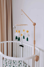 Load image into Gallery viewer, Starry Woodland Night, Baby Crib Mobile (Evergreen, Long Version)