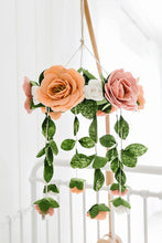 Load image into Gallery viewer, Felt Roses, Baby Crib Mobile