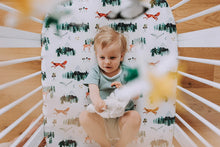 Load image into Gallery viewer, Starry Woodland Night, Baby Crib Mobile (Evergreen, Long Version)
