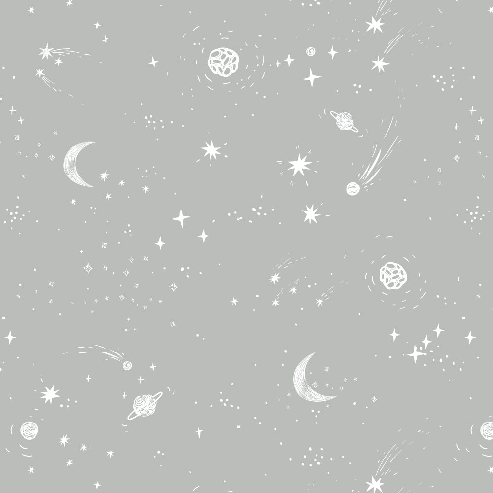 Galaxy, Moon & Stars