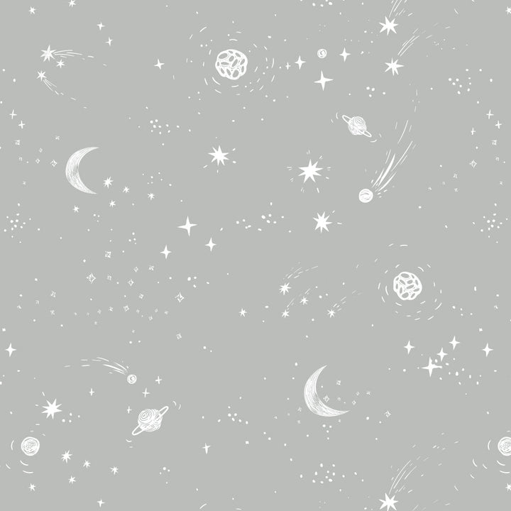 Galaxy, Moon & Stars