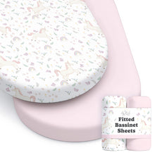 Load image into Gallery viewer, Unicorn, Bassinet Sheets (2-Pack)