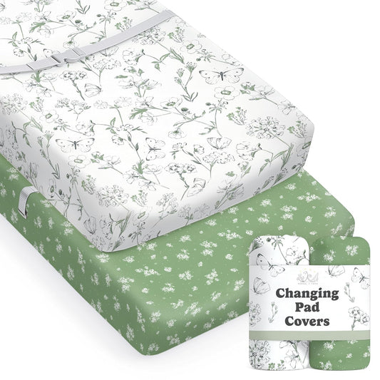 Butterfly Garden, Changing Pad Covers (2-Pack)