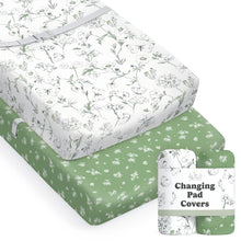 Load image into Gallery viewer, Butterfly Garden, Changing Pad Covers (2-Pack)