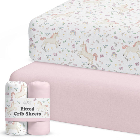Unicorn, Crib Sheets (2-Pack)