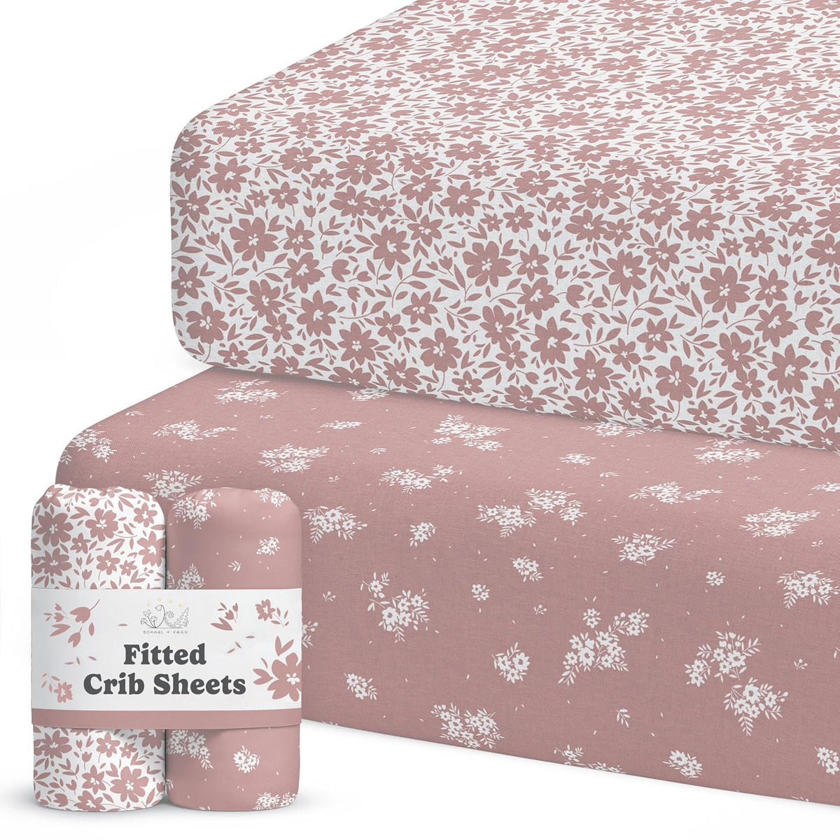 Antique Rose, Crib Sheets (2-Pack)