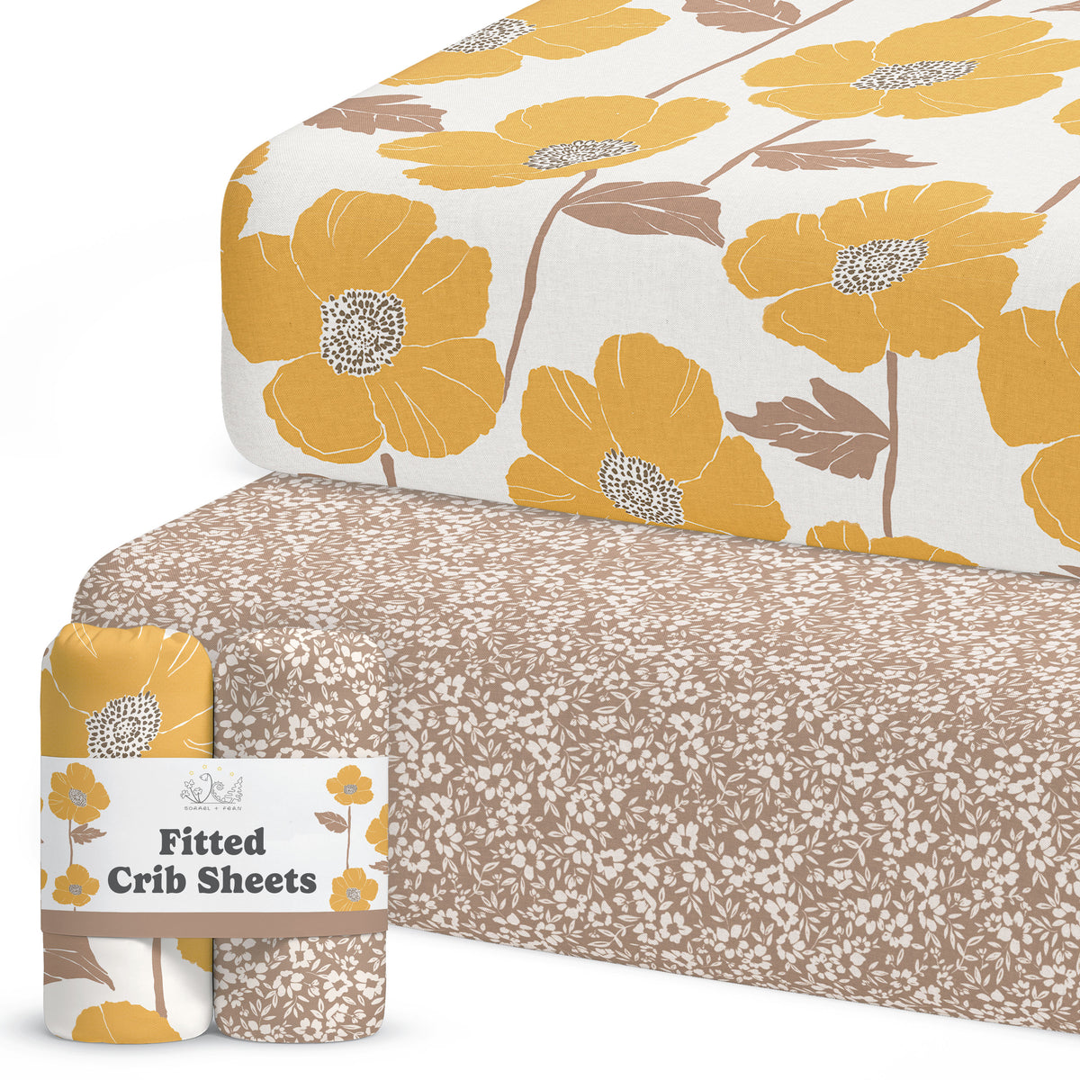 Poppy Fields, Crib Sheets (2-Pack)