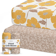 Load image into Gallery viewer, Poppy Fields, Crib Sheets (2-Pack)