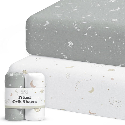 Galaxy, Moon & Stars, Crib Sheets (2-Pack)