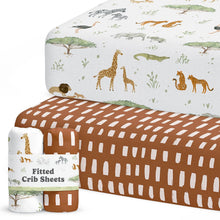 Load image into Gallery viewer, Safari Adventure, Crib Sheets (2-Pack)