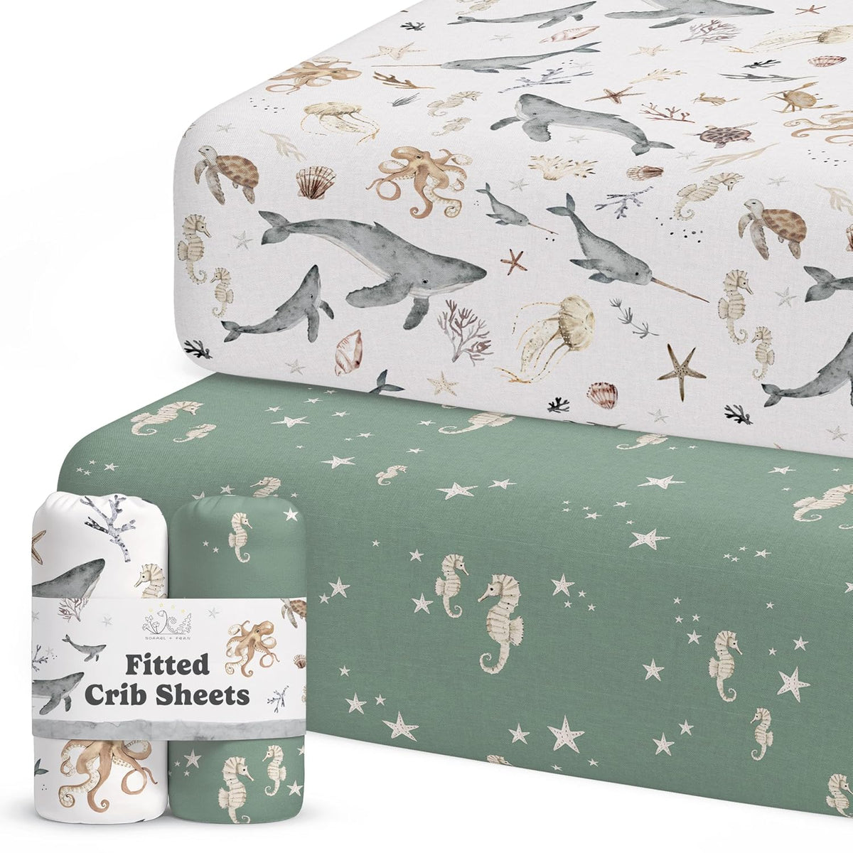 Ocean Odyssey, Crib Sheets (2-Pack)