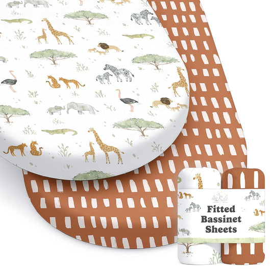 Safari Adventure, Bassinet Sheets (2-Pack)