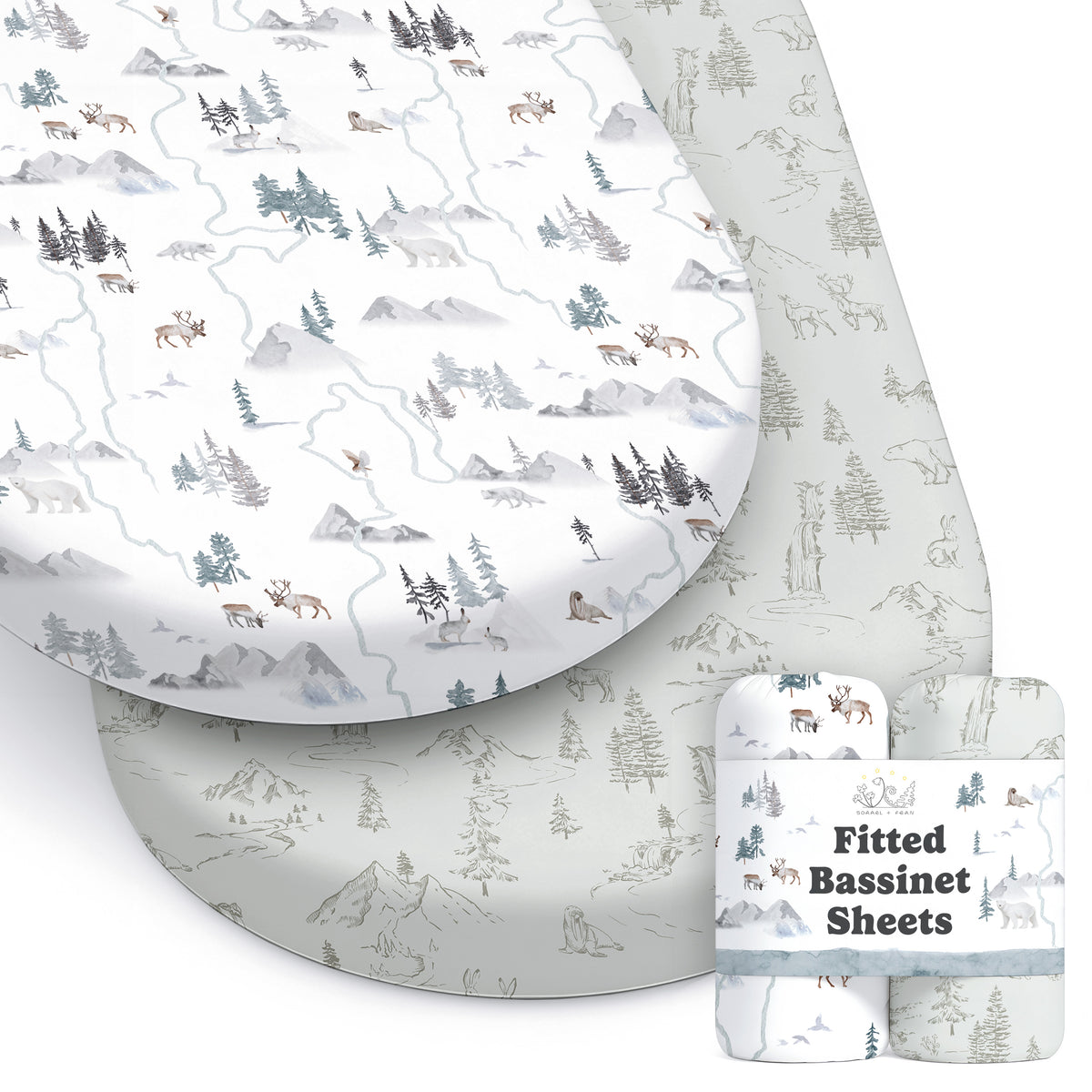 Arctic Journey, Bassinet Sheets (2-Pack)