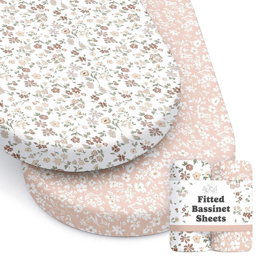 Fleurette, Bassinet Sheets (2-Pack)