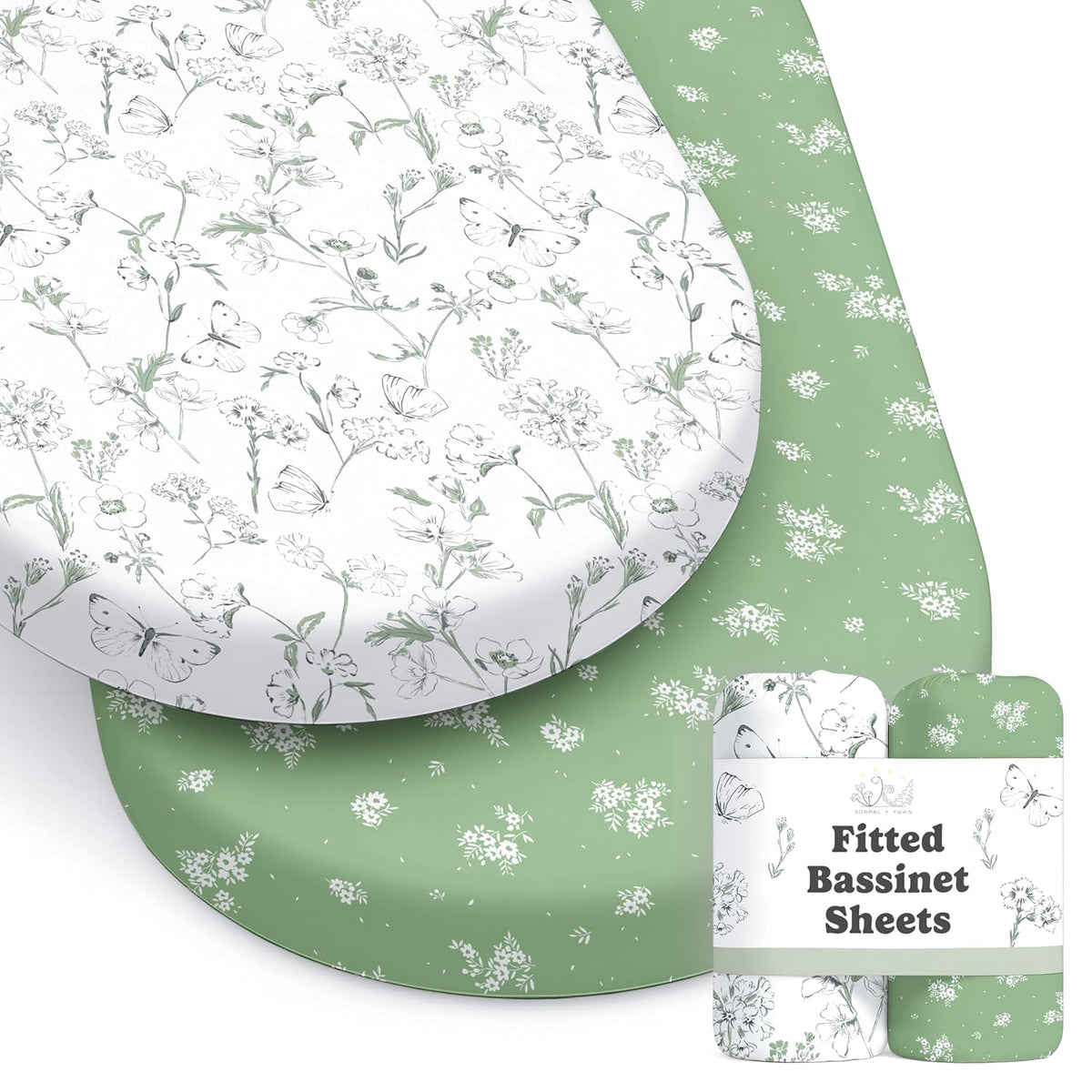 Butterfly Garden, Bassinet Sheets (2-Pack)