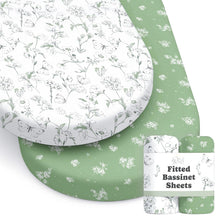 Load image into Gallery viewer, Butterfly Garden, Bassinet Sheets (2-Pack)
