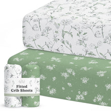 Load image into Gallery viewer, Butterfly Garden, Crib Sheets (2-Pack)