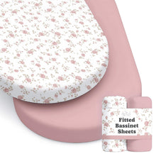 Load image into Gallery viewer, Juliette, Bassinet Sheets (2-Pack)
