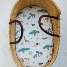 Load image into Gallery viewer, Safari Adventure, Bassinet Sheets (2-Pack)