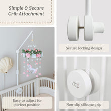 Load image into Gallery viewer, Baby Crib Mobile Arm Holder [White]