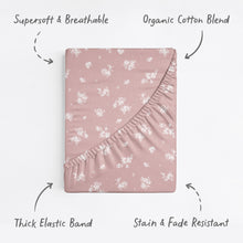Load image into Gallery viewer, Antique Rose, Bassinet Sheets (2-Pack)