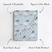 Load image into Gallery viewer, Watercolor Airplanes and Clouds, Changing Pad Covers (2-Pack)