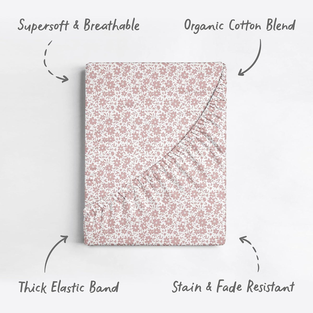 Antique Rose, Pack 'n Play Sheets (2-Pack)