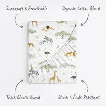 Load image into Gallery viewer, Safari Adventure, Bassinet Sheets (2-Pack)