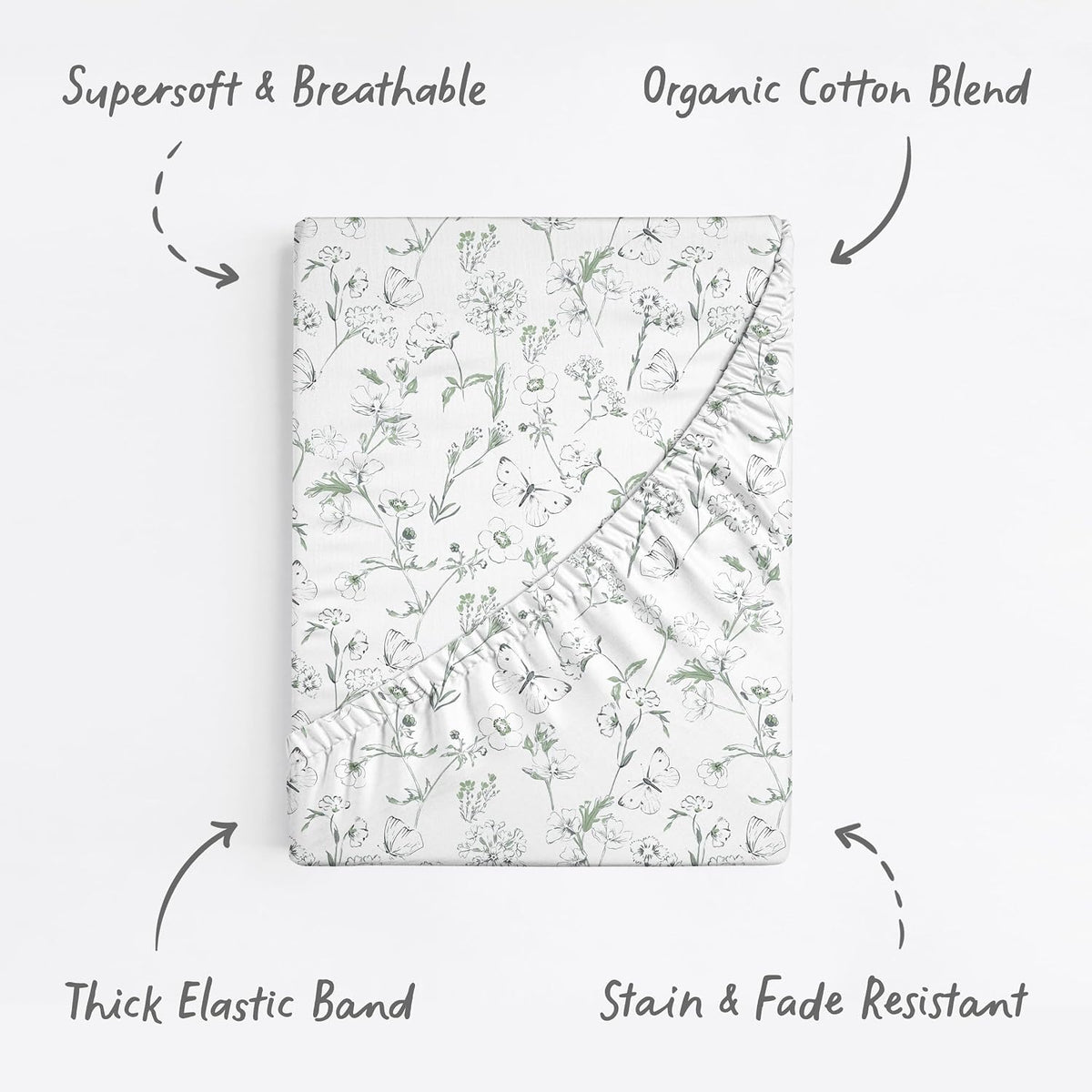 Butterfly Garden, Bassinet Sheets (2-Pack)