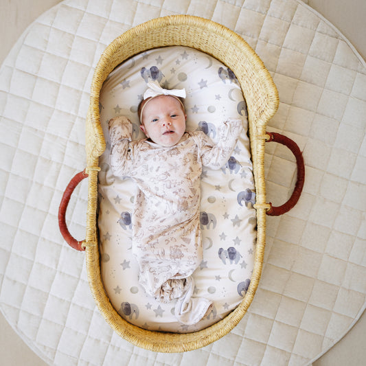 Scandinavian Elephant, Bassinet Sheets (2-Pack)