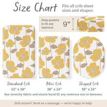 Load image into Gallery viewer, Poppy Fields, Crib Sheets (2-Pack)