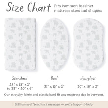 Load image into Gallery viewer, Scandinavian Elephant, Bassinet Sheets (2-Pack)