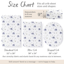 Load image into Gallery viewer, Scandinavian Elephant, Crib Sheets (2-Pack)