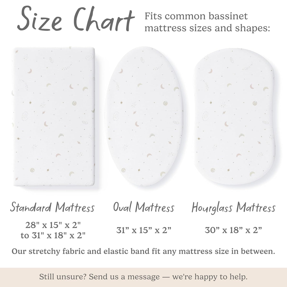 Galaxy, Moon & Stars, Bassinet Sheets (2-Pack)