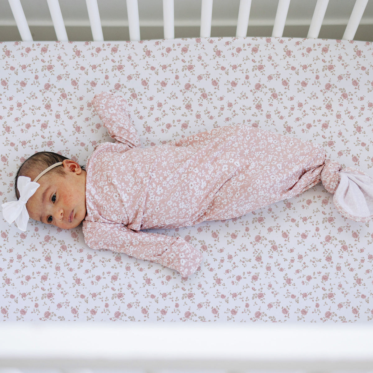 Juliette Pink Floral, Crib Sheets (2-Pack)