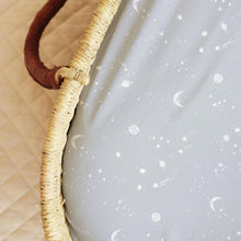 Load image into Gallery viewer, Galaxy, Moon &amp; Stars, Bassinet Sheets (2-Pack)